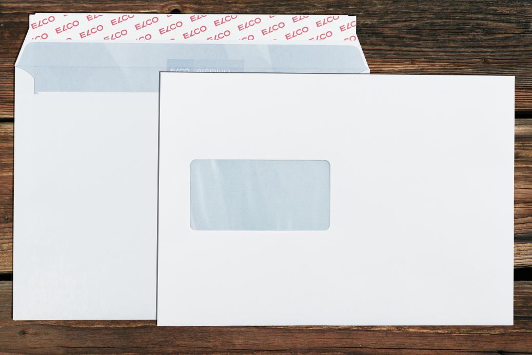 Briefhüllen mit Fenster C5 162x229 mm Haftklebend Hochweiß 100 g/qm